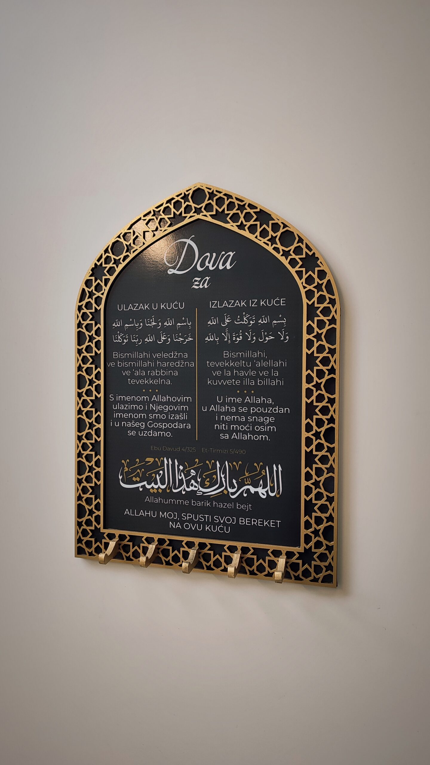 Držač za ključeve sa dovama - dekoracija